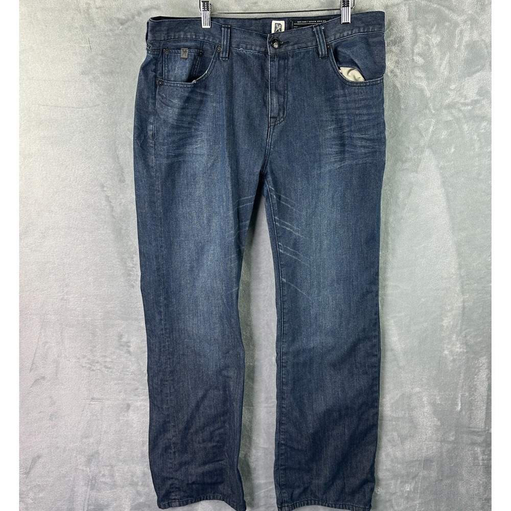 Mark Ecko Blue Denim Jeans Men's 36x34 Boot Cut Classic Fit*